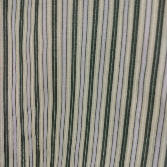 Van Heusen 2XL No Iron Button Down Shirt Short Sleeve Green Stripes 18-18.5 - Picture 11 of 11